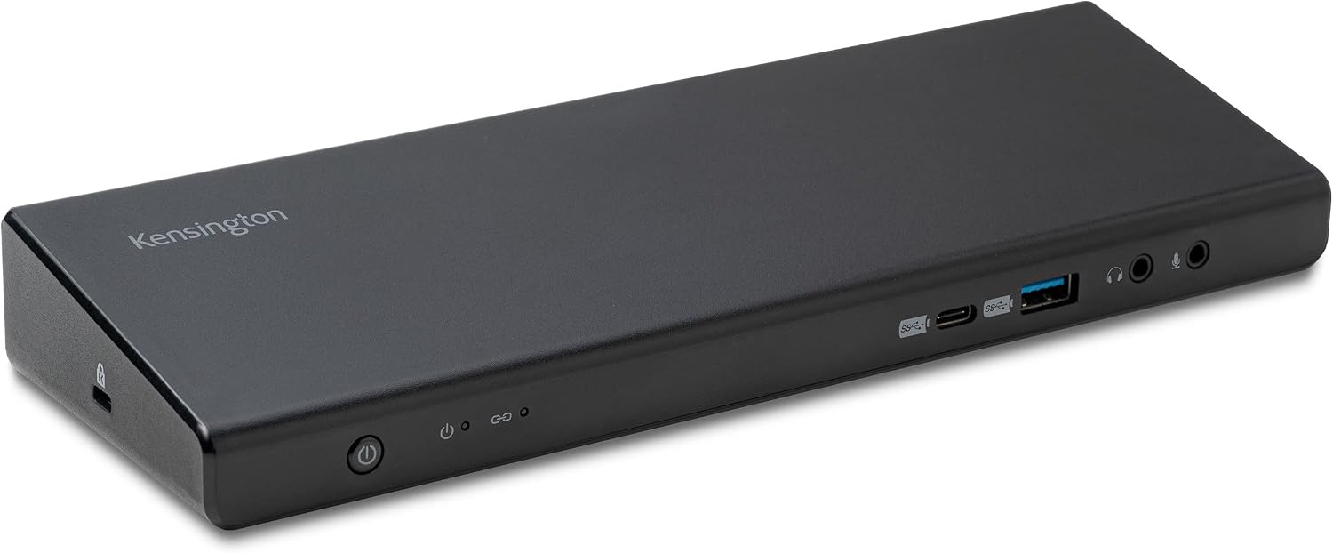 Kensington SD4750P USB-C Displaylink Docking Station for Windows, MacBook, Surface and Chromebooks – Dual 4K Video, 85W PD (K39105NA)