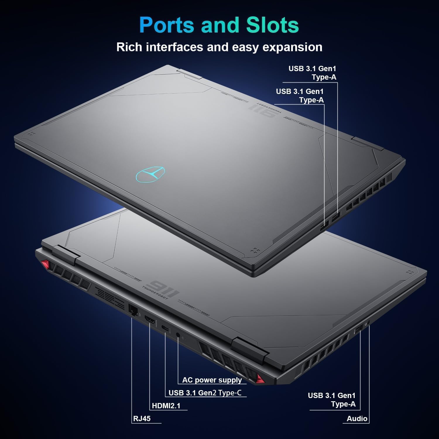 Thunderobot Radiant 16 i9 5060 2.5K Gaming Laptop, 16' QHD+ up to 300Hz 2.5K Display, Core i9-14900HX, GeForce RTX 5060, 64GB DDR5 RAM, 2TB SSD, RGB Backlit Keyboard, Wi-Fi 6, Win 11 Home, Black