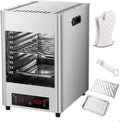 Electric Steak Grill Indoor, 1700w Steak Broiler Automatic Steak Smoker Grill With Gloves/Baking Tray,800℃ Adjustable Temperature & 10min Timer For Beef Chicken Vegetables,A1