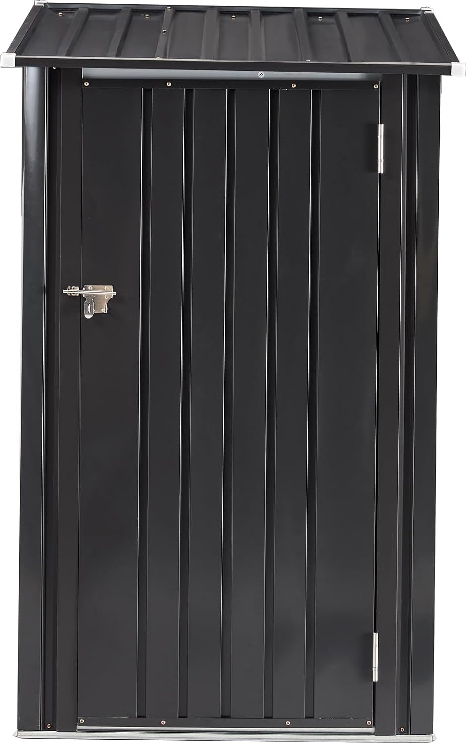 Ball & Cast 3x3 FT Outdoor Storage Shed,Metal Steel Garden Tool Cabinet with Single Lockable Door,Utility Waterproof House Shelter for Shovels, Umbrellas, Antennas, Escalators,Dark Gray