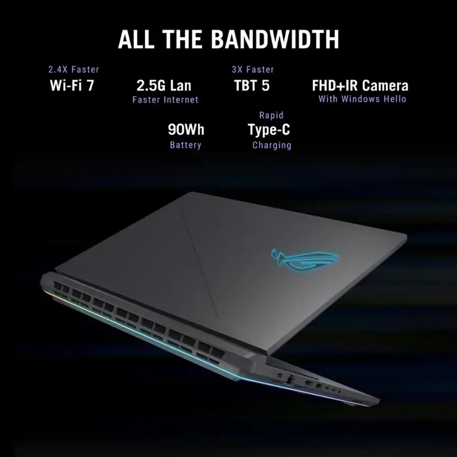 ASUS ROG Strix G18 Gaming Laptop, Intel 24-Core Ultra 9 275HX, NVIDIA GeForce RTX 5080, 18' 2.5K 240Hz ROG Display, 32 GB DDR5 RAM, 2 TB SSD, Backlit, Microsoft Office Lifetime License, Windows 11 Pro