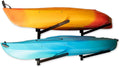 StoreYourBoard G-Kayak Wall Rack – Heavy-Duty Indoor Kayak Rack for 2 Boats, Adjustable Storage Wall Mount Hanger, Space-Saving Indoor Storage for Kayak Wall Mount - Holds 200 lbs - Silver