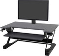 Ergotron – WorkFit-TL Standing Desk Converter and WorkFit Single Monitor Kit HD, Sit Stand Desk Riser for Tabletops – for Monitors Up to 30 inches, 16 to 28 lbs – Black