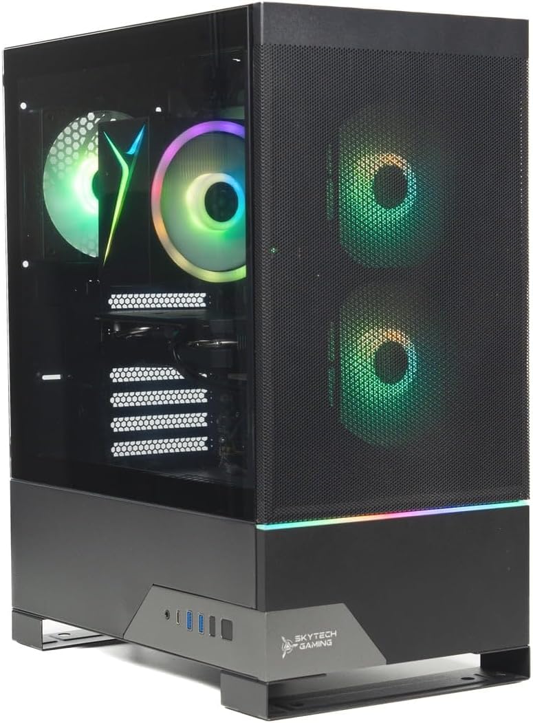Skytech Gaming Nebula 2 Gaming PC, Intel i5 14400F 2.5GHz, NVIDIA RTX 5050 8GB, 1TB NVMe SSD, 16GB DDR4 RAM 3200, 650W Gold PSU, Wi-Fi, Win 11, Desktop