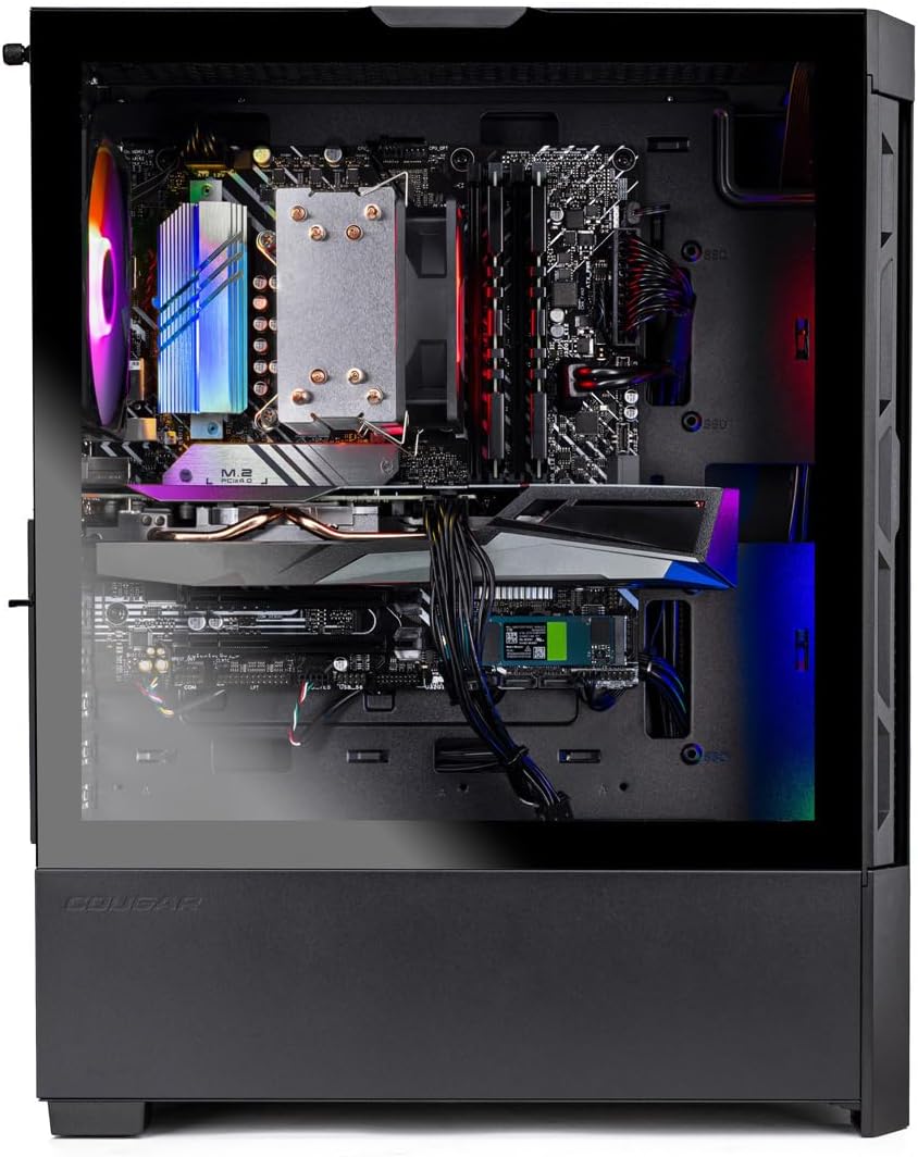 Skytech Gaming Blaze4 Mini Desktop PC, Ryzen 7 7700 3.8 GHz (5.3GHz), AMD RX 9060XT 16GB, 1TB NVMe SSD, 32GB DDR5 RAM 5200 RGB, 650W Gold PSU, Wi-Fi, Win 11