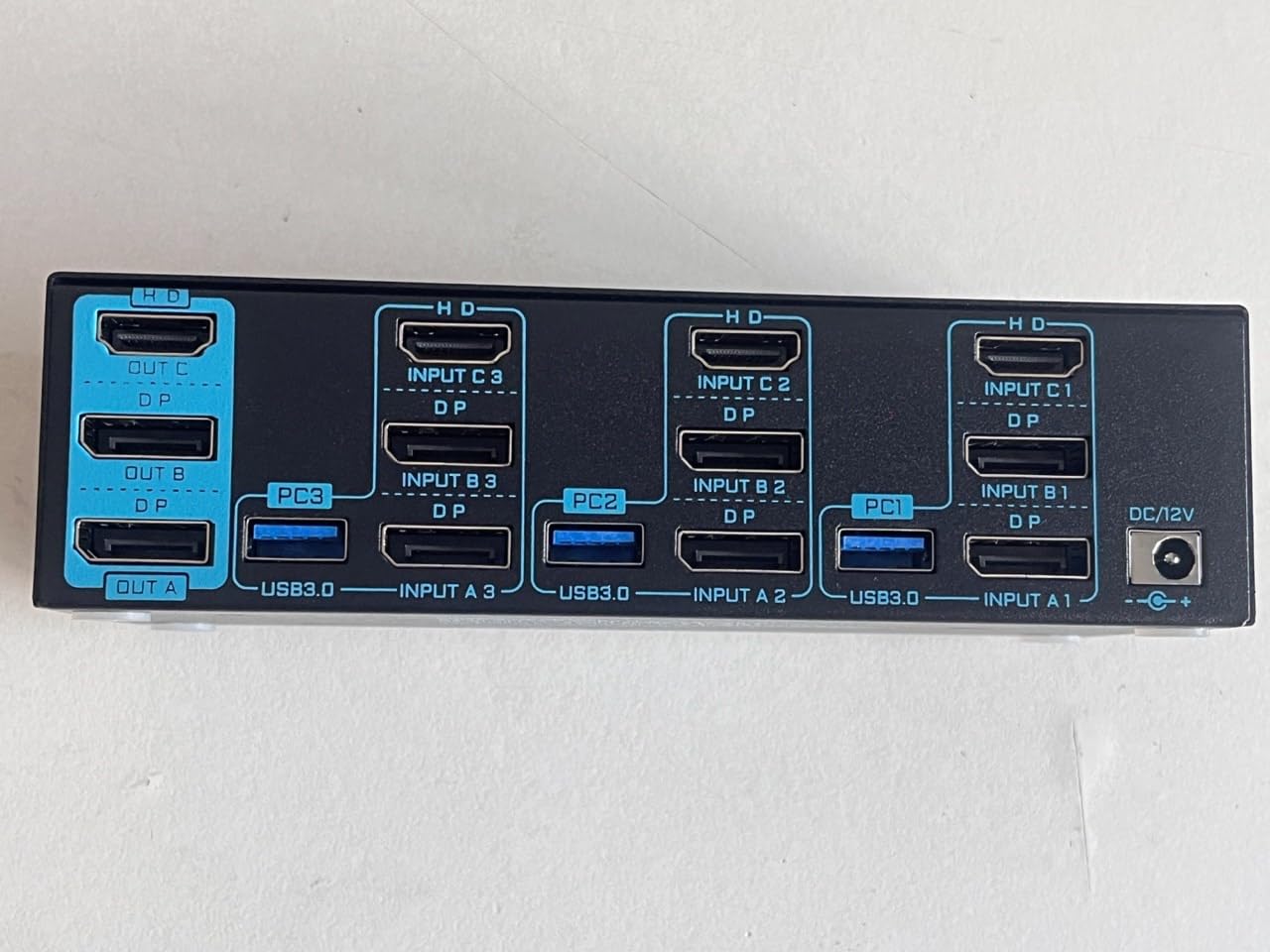 8K/4K KVM Switch 3 Monitors 3 Computers Triple Monitor 3 Port 2 Displayport 1.4 and HDMI 2.1 USB 3.0 KVM Switches, DP 1.4 Supports 8K@30Hz/4K@144Hz, HDMI Supports 8K@60Hz /4K@120Hz with Wired Remote