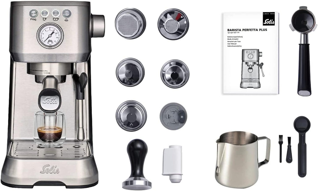 SOLIS Barista Perfetta Espresso Machine, Stainless Steel