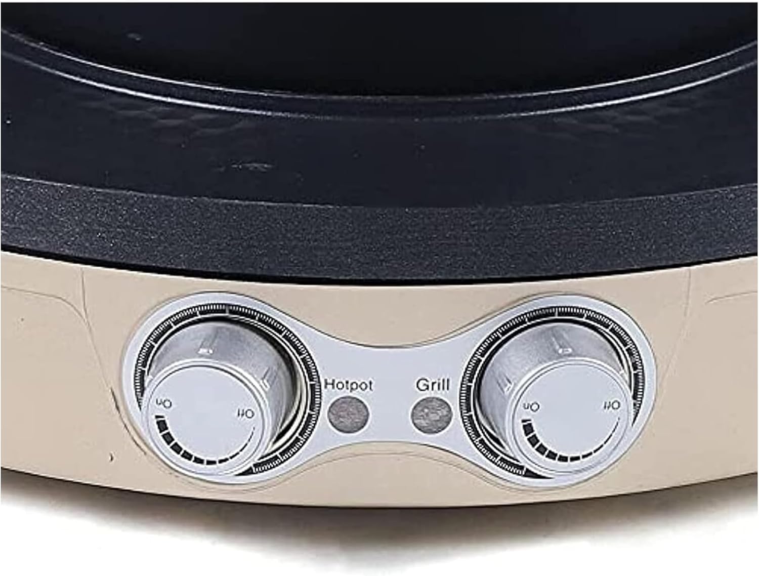 2 In 1 Electric Grill Pan Hot Pot, Multifunctional Removable Hotpot Indoor BBQ Pot with Separate Dual Temperature Contral Stepless Adjustment Knob, Smokeless BBQ Teppanyaki Grill