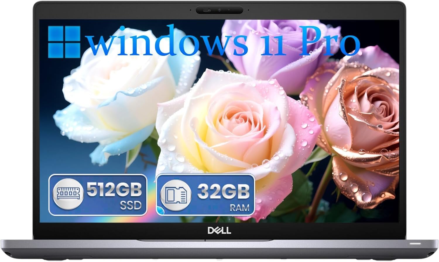 Dell Latitude 5410 Laptop 14' FHD (1920x1080) Business Notebook, 10th Core i5-10210U up to 4.2GHz, 32GB RAM, 512GB SSD, HDMI, Camera, USB-C, USB Gen 3.1, Windows 11 Pro (Renewed)