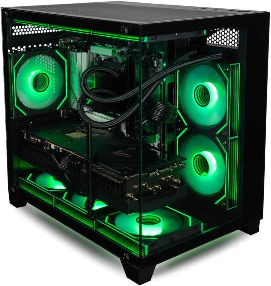 Panorama RTX 5070 Ti, 24-Core i9-14900KF, 32GB DDR5 RAM, 2TB Gen4 SSD, Liquid Cooled Gaming Desktop PC w/Windows 11 Pro, 3-Year Warranty, RGB Keyboard+Mouse, Internal Wi-Fi 6E, 3X DP & HDMI