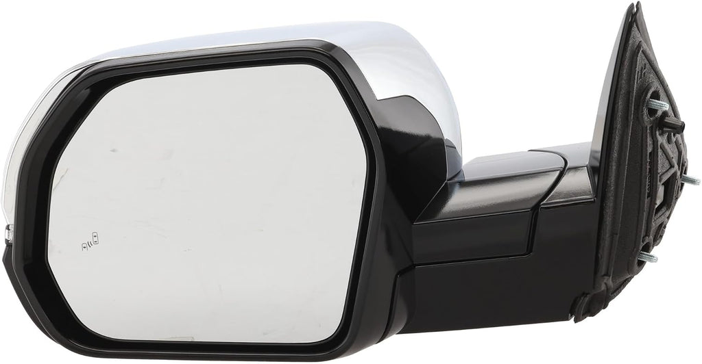 Garage-Pro Driver Side Power Heated Mirror for Toyota Tundra 2022-2024 Power Fold With Signal Light, Blind Spot Monitor & Memory; Without Auto-Dimming Chrome