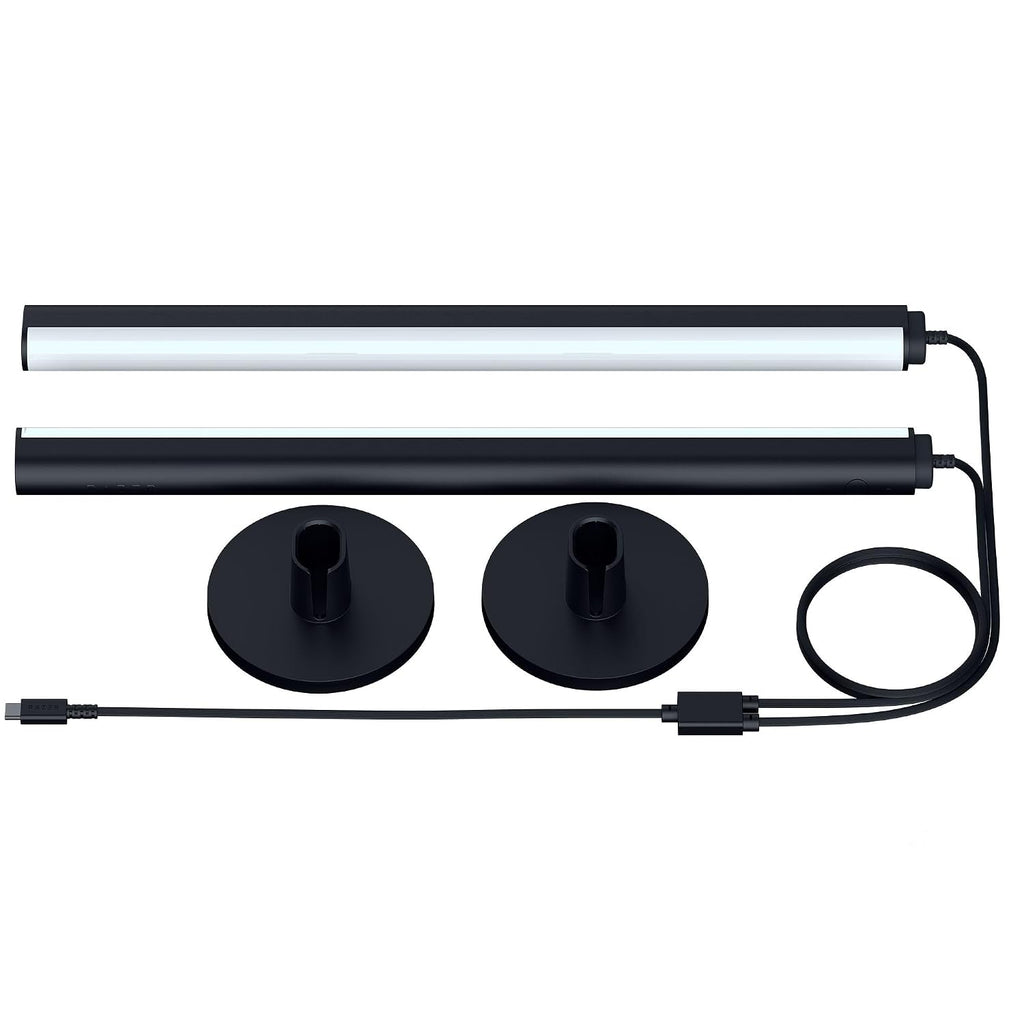 Razer Aether Standing Light Bars: Front & Back Lighting - Individual Bar Customization - Single USB C Cable - Chroma RGB - Works with Alexa, Google Home - Razer Gamer Room App for Unified Control