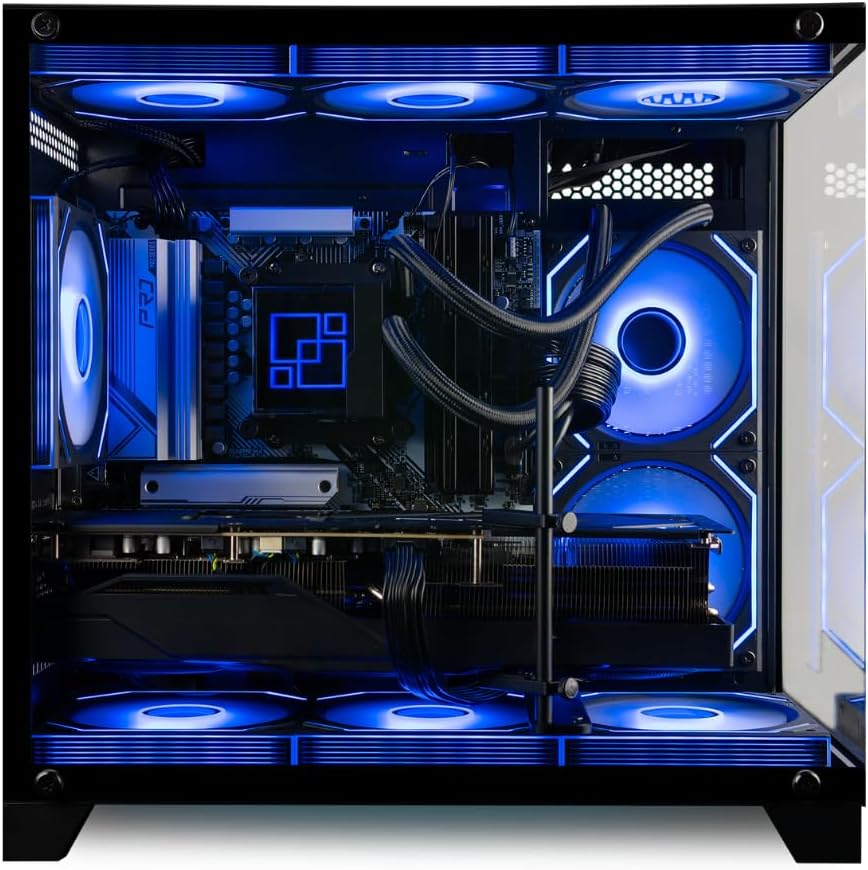 Panorama RTX 5070 Ti, 24-Core i9-14900KF, 32GB DDR5 RAM, 2TB Gen4 SSD, Liquid Cooled Gaming Desktop PC w/Windows 11 Pro, 3-Year Warranty, RGB Keyboard+Mouse, Internal Wi-Fi 6E, 3X DP & HDMI