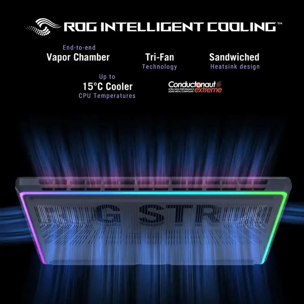 ASUS ROG Strix G18 Gaming Laptop, Intel 24-Core Ultra 9 275HX, NVIDIA GeForce RTX 5080, 18' 2.5K 240Hz ROG Display, 32 GB DDR5 RAM, 2 TB SSD, Backlit, Microsoft Office Lifetime License, Windows 11 Pro