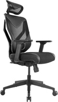 Tempur-Pedic Blaze Auto-Adaptive Ergonomic Gaming Chair with Lumbar Support and 3D Armrest Adjustment, Cooling Racing Style Gaming Chair, Black