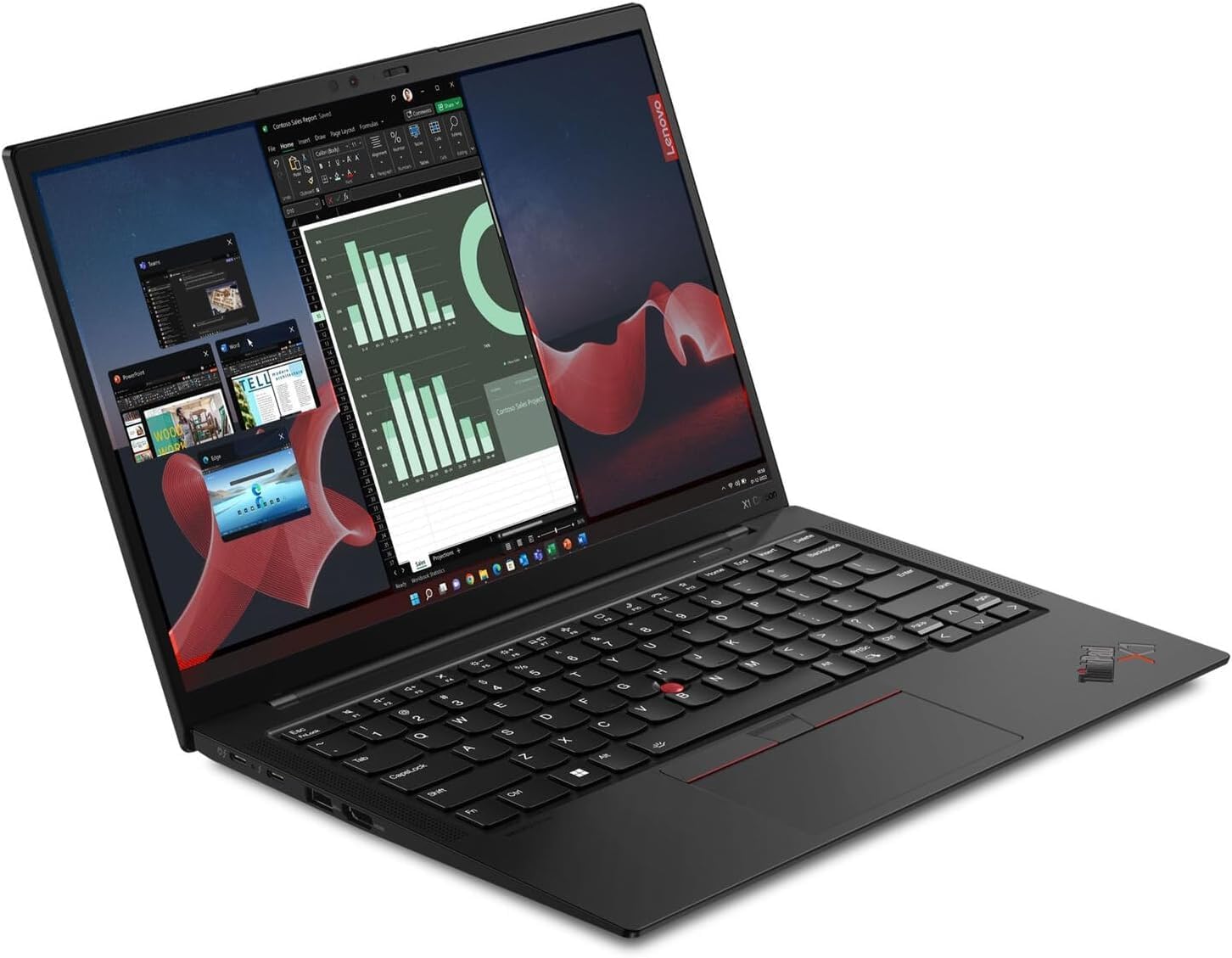 Lenovo Gen 11 ThinkPad X1 Carbon Laptop with Intel Intel Core i7-1365U vPro Processor, 14' WUXGA 100% sRGB 400 nits Touchscreen, 32 GB LPDDR5 1 TB SSD, Fingerprint, Backlit KB, Windows 11 Pro
