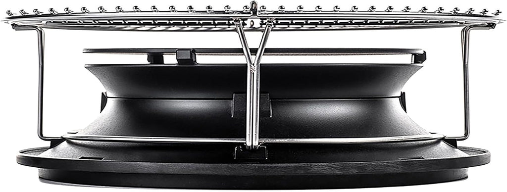 Kamado Joe SlōRoller Hyperbolic Smoke Chamber Accessory Insert with Stainless Steel Rack for Big Joe 24-inch Charcoal Grill and Smokers in Black, Model BJ-HYPER