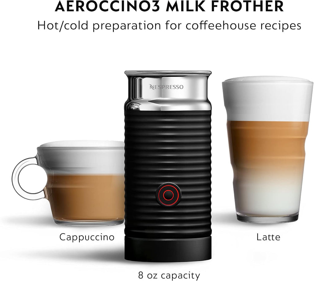 Nespresso Vertuo Next Coffee and Espresso Machine by De'Longhi with Milk Frother ,1100 ml, Deluxe Matte Black Rose Gold