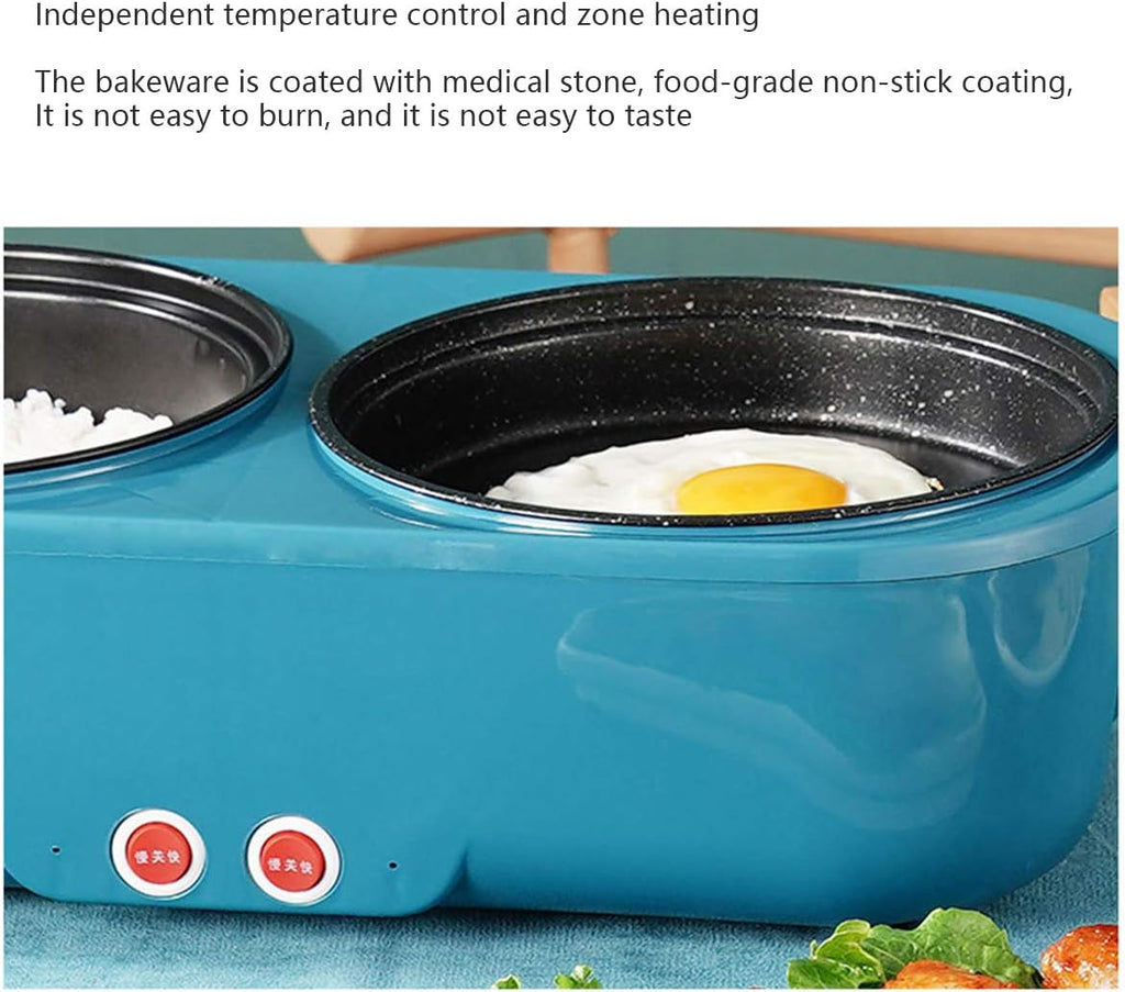 BBQ Smokeless Grill Portable Electric Grill, Portable Multifunctional Hot Pot,Household Grilled Fish Plate Electric Hot Pot Non-stick and Easy to Clean,Large Capacity Household Non-Stick Pan Electric