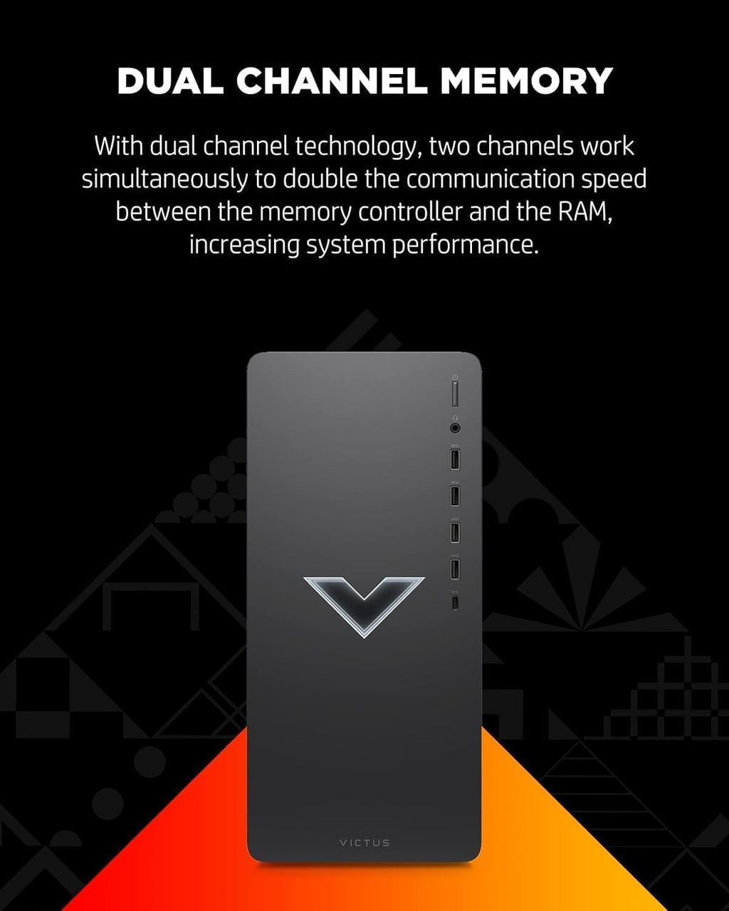 HP Victus 15L Desktop | Gaming PC | AMD Ryzen 7 5700G, 8-Core Processor | 32GB RAM, 1TB SSD | AMD Radeon RX 6400 Graphics (4 GB GDDR6 Dedicated) | WiFi 6, Bluetooth 5.3 | Windows 11 | Mica Silver