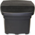 FCMP Outdoor - Outdoor Salt, Sand, and Storage Bin – Industrial Deck Box, Multi-purpose for Entranceways, Porch, Patio (SB140-BLK) Black (5 cu ft)