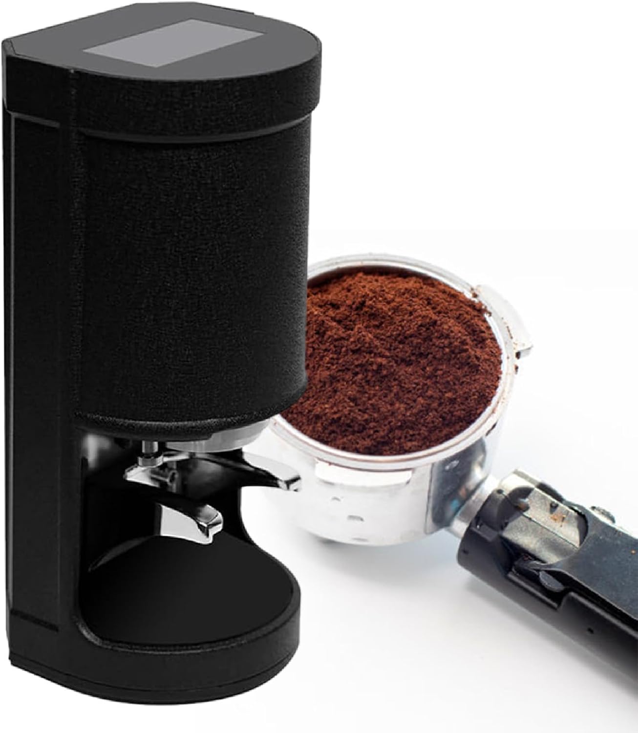 58mm Coffee Tamper - 5-30KG Pressure | 1-3 Times of Pressing is Adjustable | Automatic Sensing, Automatic Electric Bean Powder Press Machine for Expresso, Coffee Tool Black
