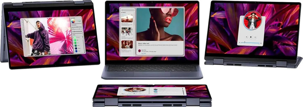 Dell 2026 Inspiron 14 7445 2-in-1 Business Laptop, 14.0' Touchscreen IPS FHD+ Display (AMD Ryzen 5 8640HS, 8GB DDR5, 512GB SSD, AI Copilot, Backlit KYB, Fingerprint, WiFi 6E, BT 5.3, Win 11 Home)