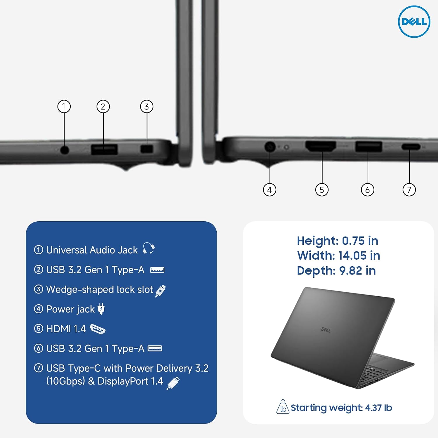 Dell Inspiron 16 Touchscreen Laptop, Intel 10-Core 7 150U (Up to 5.4 GHz), 32GB DDR5, 1TB SSD, 16'' FHD+ 300 Nits Display, Backlit Keyboard, Copilot AI, Windows 11 Pro, Wi-Fi 6, for Business Student