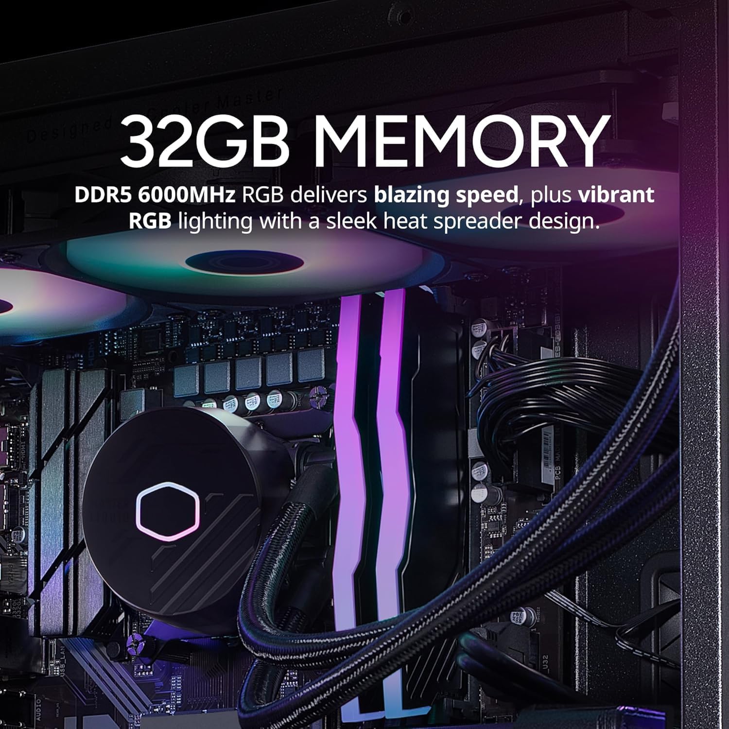 Cooler Master TD5 Pro Gaming PC – AMD RYZEN 7 7800X3D, AMD RX 9070 XT 16GB, 32GB DDR5 6000MHz, 2TB Gen4 M.2, Windows 11, MWE Gold 850 V3 PSU, ATX Desktop PC