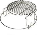 Replacement BGE 2-Piece Multi-Level Rack for Large Green Egg, Stainless EGGspander Kit - Multi-Function Cooking System Expander Grill Stack Rack Works for Direct and Indirect Cooking
