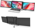 Alecewey P2 PRO Triple Portable Monitor for Laptop Screen, 13.3' FHD 1080p IPS Display, Type-C/PD/TF Support, M1/M2 MacBook, for 13.3'-16.5' Notebook Computers, Windows Phone