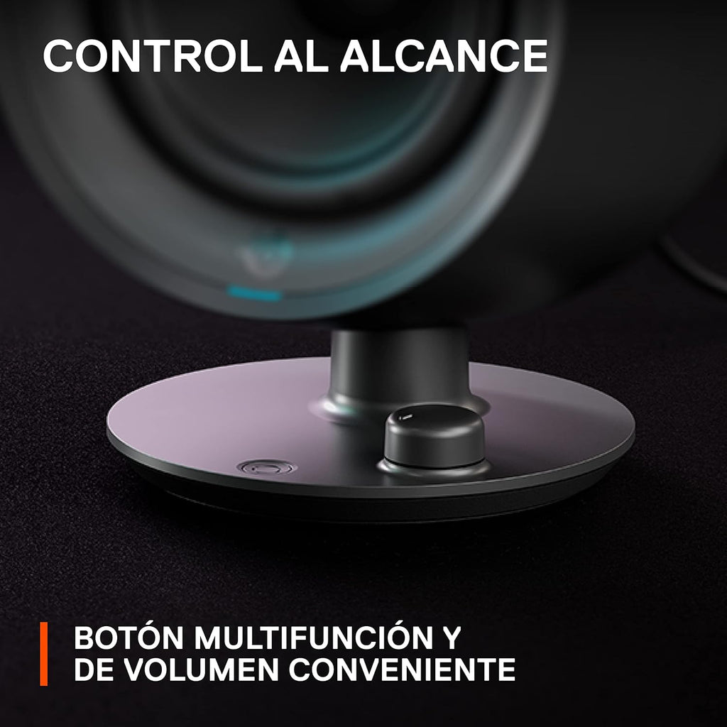 SteelSeries Arena 3 2.0 Desktop Gaming Speakers - Immersive Audio, On-Speaker Controls, 4' Drivers - Wired & Bluetooth - PC, Mac, Mobile