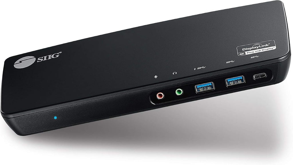 SIIG USB Type C 4K Triple Monitor Docking Station - Triple 4K@60Hz or Single 5K@60Hz Video Laptop Dock with 85W Charging - 1x HDMI, 2x DisplayPort, 5x USB Ports for Windows PC & MacBook (JU-DK0B11-S1)