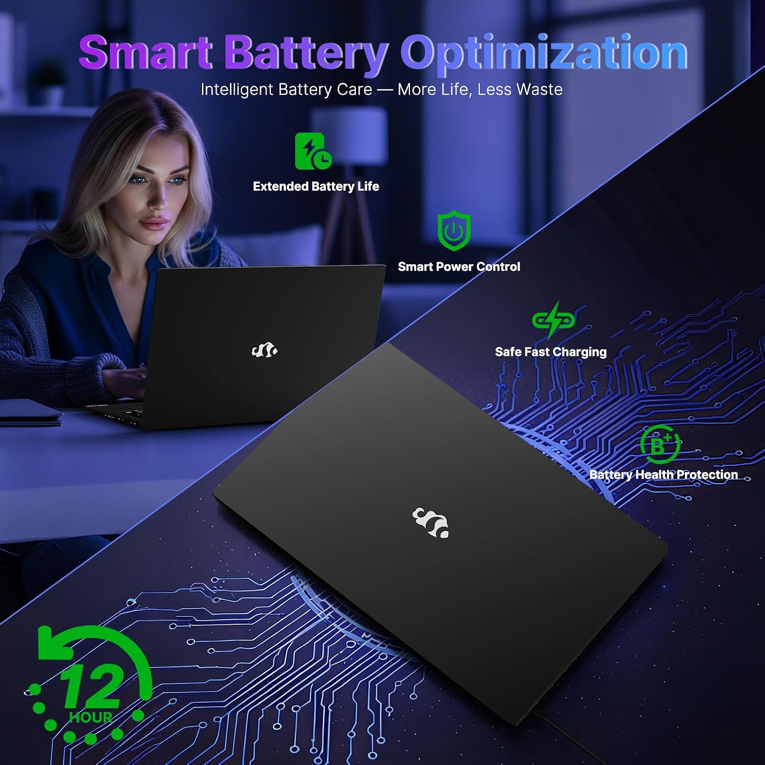 NIMO 17.3' IPS FHD-Gaming-Laptop, AMD Ryzen 5 6600H 6 Cores 16GB DDR5 RAM 1TB SSD (Beat i7-1165G7, Up to 4.5GHz) Radeon 660M GPU-Computer with 100W Type-C Backlit Keyboard Fingerprint Win 11