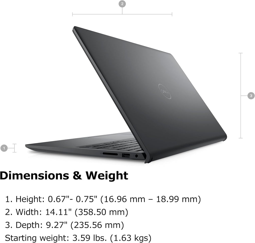 Dell Inspiron 15 Laptop, 15.6' Touchscreen FHD Computer, 8-Core AMD Ryzen 7 7730U (Beat Ultra 5 125U), 32GB DDR4 RAM, 1TB PCIe SSD, WiFi, Bluetooth, Webcam, HDMI, Windows 11 Pro, Type C to RJ45 Cable