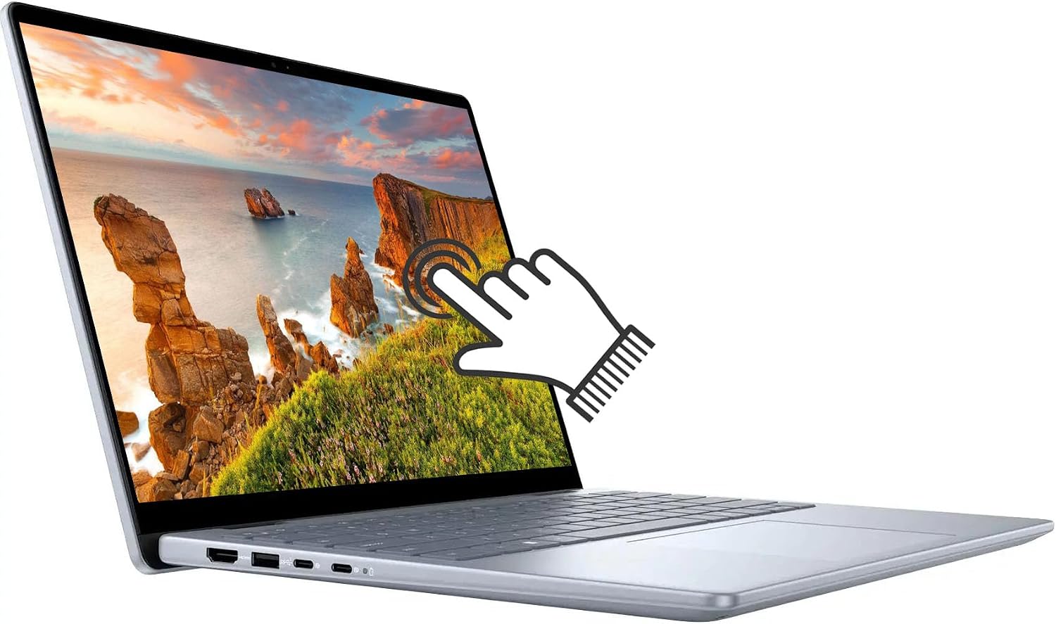 Dell Inspiron 14 7740 Laptop, 2 in 1 14' FHD+ Touchscreen Business Laptops, Intel Core 5 (> i7-1355U), 16GB DDR5 RAM, 512GB PCIe SSD, Backlit Keyboard, Fingerprint, 10Hr Battery Life, Windows 11 Pro