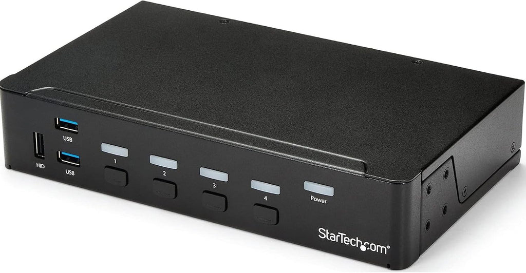 StarTech.com 4 Port HDMI KVM - HDMI KVM Switch - 1080p - USB 3.0 & Audio Support - KVM Video Switch, TAA (SV431HDU3A2)