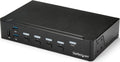 StarTech.com 4 Port HDMI KVM - HDMI KVM Switch - 1080p - USB 3.0 & Audio Support - KVM Video Switch, TAA (SV431HDU3A2)
