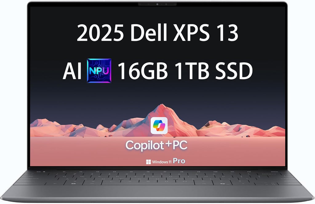Dell XPS 13 9345 Laptop, Copilot+ AI PC (13.4' FHD+ 120Hz, Qualcomm Snapdragon X Elite, 16GB DDR5, 1TB SSD, 12-Core (> Intel i7-1355U)), Thin & Light, IR Webcam, 27-Hour Battery, Wi-Fi 7, Win 11 Pro