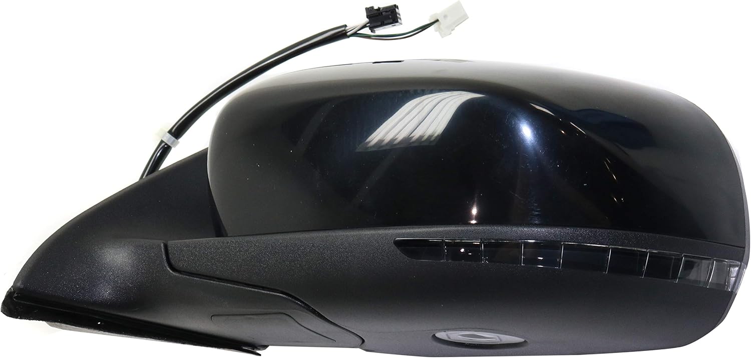 Garage-Pro Driver Side Power Heated Mirror for Jeep Cherokee 2014-2018 Power Fold With Signal Light, Blind Spot Monitor & Puddle Lamp; Without Memory & Auto-Dimming Paintable