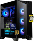 msi Aegis R2 AI 2nd Gaming Desktop Intel 20-core Ultra 7 265 64GB RAM 4TB SSD GeForce RTX 5070 Ti 16GB GRDDR7 (Up to 1406 Tops) 5Gb Ethernet Wi-Fi7 360mm Liquid Cooler 750W 80+ Gold PSU Win11 ICP Hub