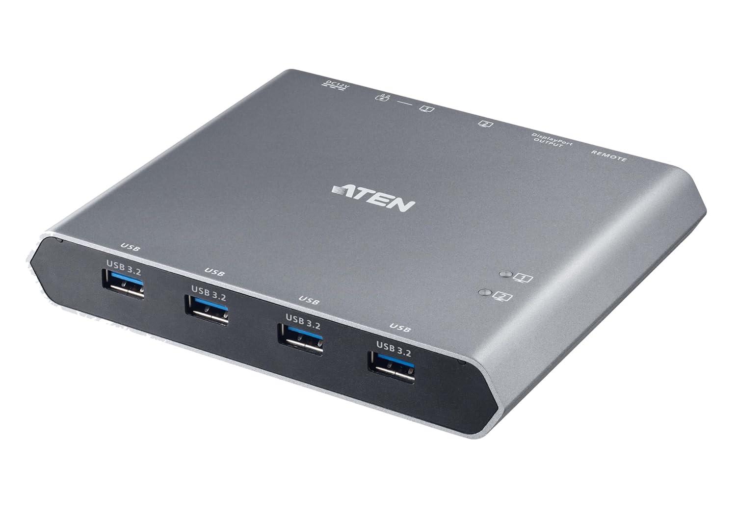 ATEN US3311 2-Port USB-C KVM Switch 2 PC 1 Monitor DisplayPort Out - 8K / 4K - 144hz 120Hz 60Hz 4-Port USB 3.2 DP 1.4 PD 3.0 for Windows PC and Mac