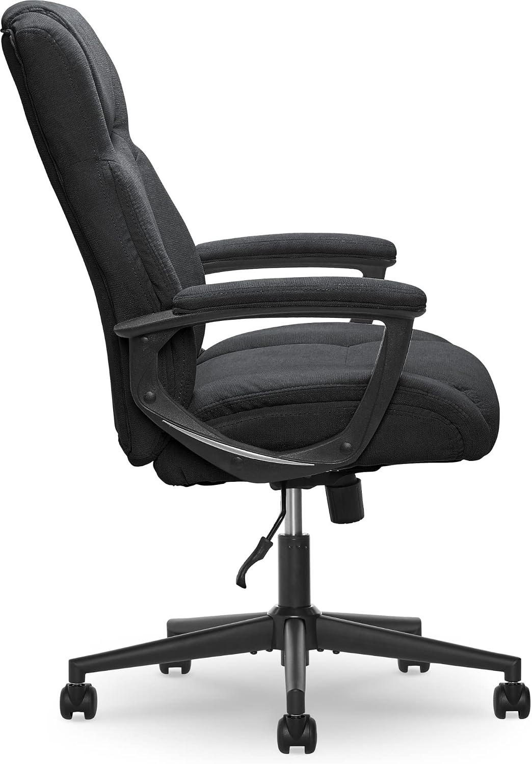 Serta Connor Executive Office Chair, Ergonomic Computer Chair with Layered Body Pillows, Contoured Lumbar, Adjustable Seat, Microfiber Fabric, Black