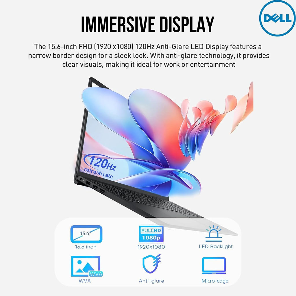 Dell Inspiron 15 3000 Laptop Computer, FHD 15.6 Laptop Notebook PC, AMD Ryzen 7, 64GB RAM 2TB SSD, Windows 11 Pro | Number Pad | HDMI | Wi-Fi