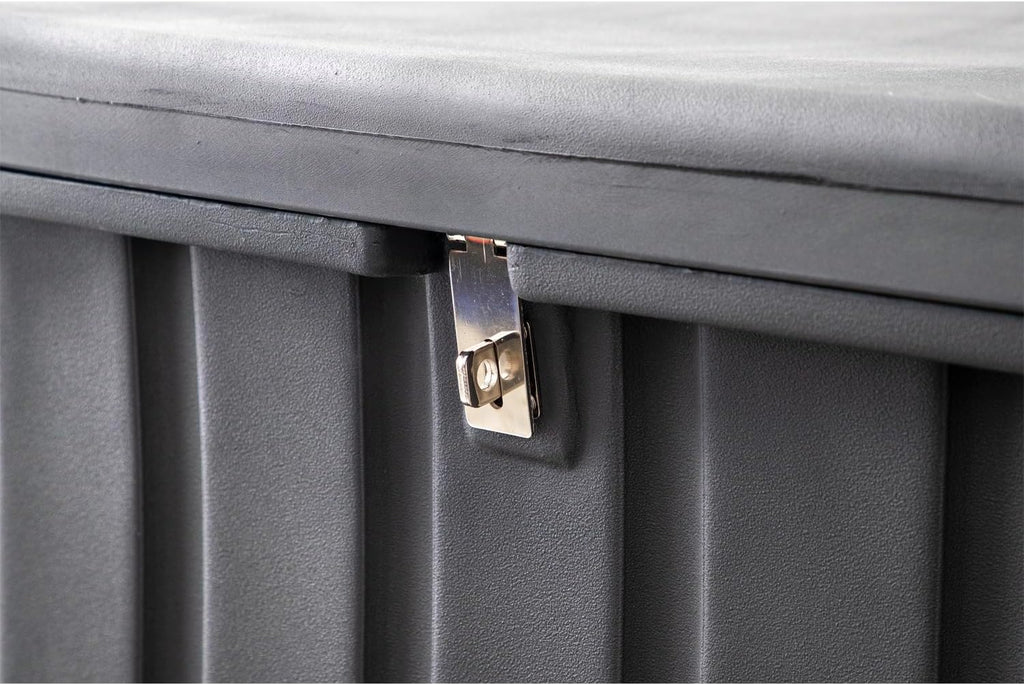 Buyers Products 1712260 Black Poly All-Purpose Storage Chest , 18.8 cu. ft, Made In The USA, Dent-Resistant Lockable Storage Box for Truck, Trailer, Dock, or Deck, High-Density Polyethylene