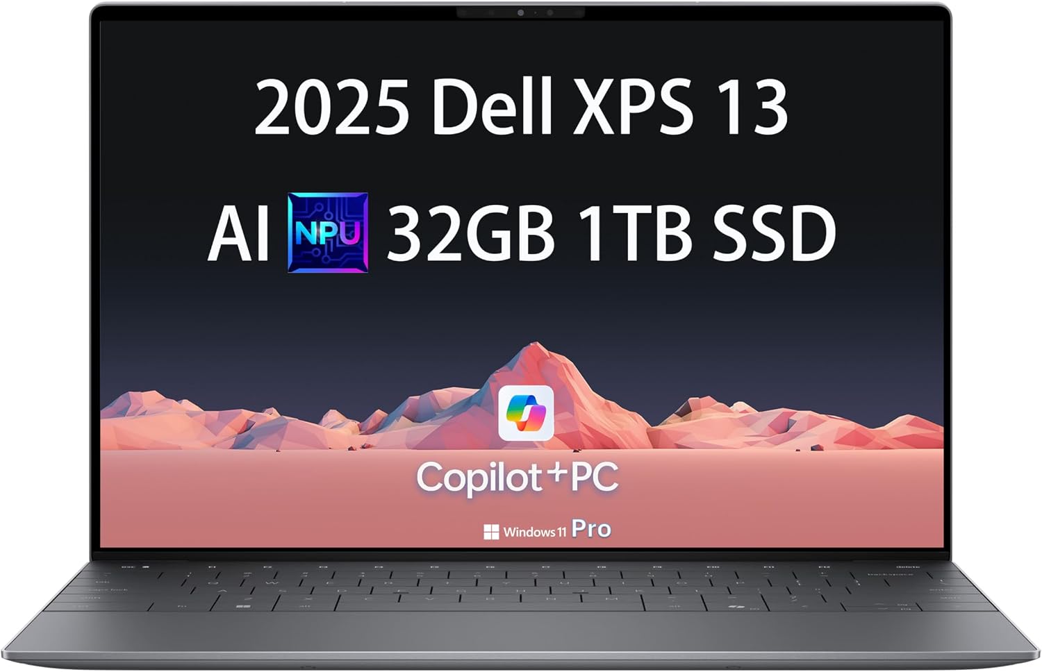 Dell XPS 13 9345 Laptop, Copilot+ AI PC (13.4' FHD+ 120Hz, Qualcomm 12-Core Snapdragon X Elite, 32GB 8448MT/s RAM, 1TB SSD), Thin & Light, 27 Hours Battery Life, IR Webcam, Wi-Fi 7, Win 11 Pro