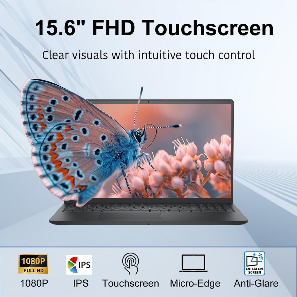 Dell 15.6' FHD Touchscreen Laptop | Intel 10-Core i5-1334U (Beat i7-1250U) | 2026 Edition | 64GB RAM | 2TB SSD | Windows 11 with Office 365 for The Web | All-Day Performance for Business & Study