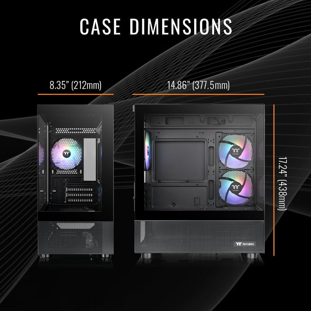 Thermaltake LCGS View i570-170 Gaming Desktop (Intel Core™ i9-14900KF, ToughRam 32GB DDR5 6000MT/s RGB Memory, NVIDIA® GeForce RTX™ 5070, 1TB NVMe M.2, WiFi, Windows 11) V17B-B76B-570-LCS