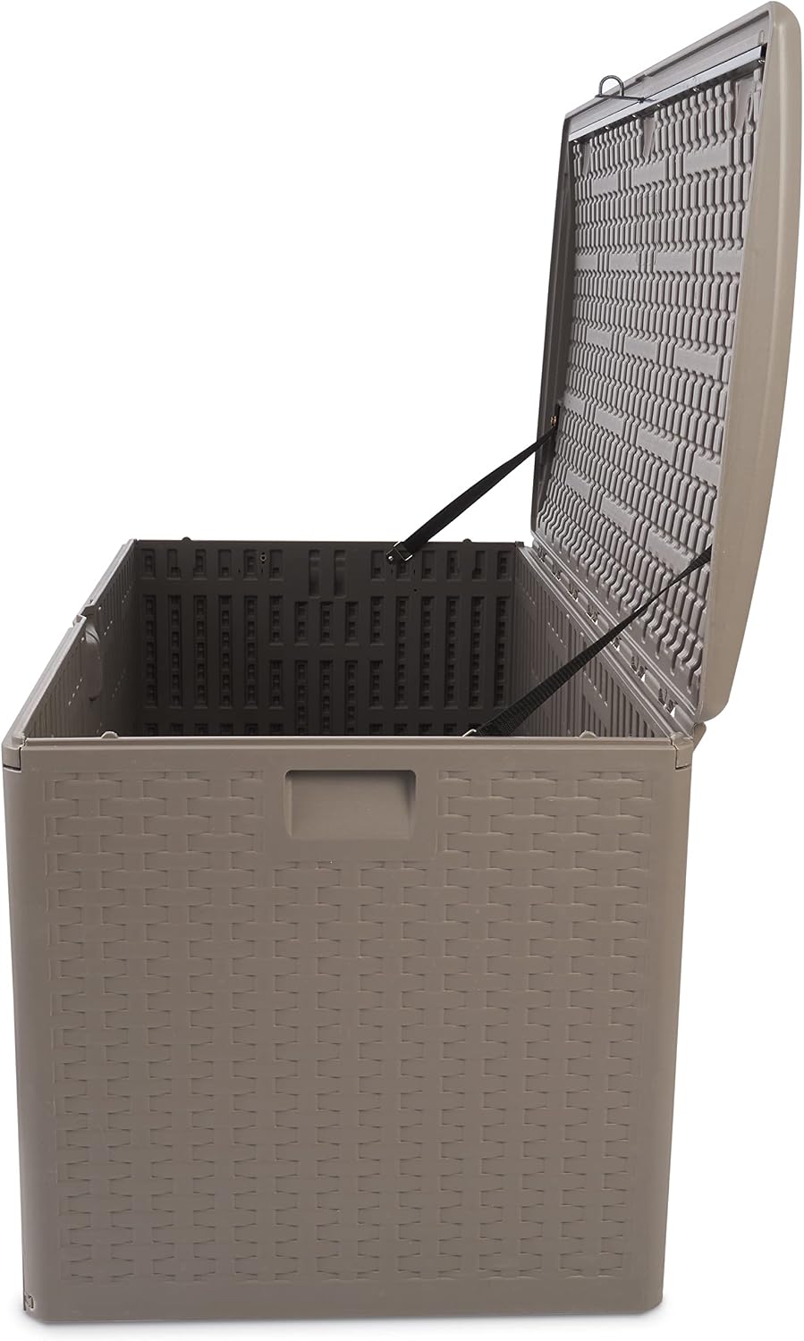 Plastic Development Group Outdoor Storage Deck Box, Standard Close, 99 Gallon, Driftwood