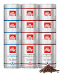 illy Whole Bean Coffee, Classico Medium, Decaffeinated and Intenso Bold Roasts, 100% Arabica, Premium Italian Coffee, Ideal for Espresso, Drip, Moka and French Press Brewing, 8.8oz, 12 Variety Pack